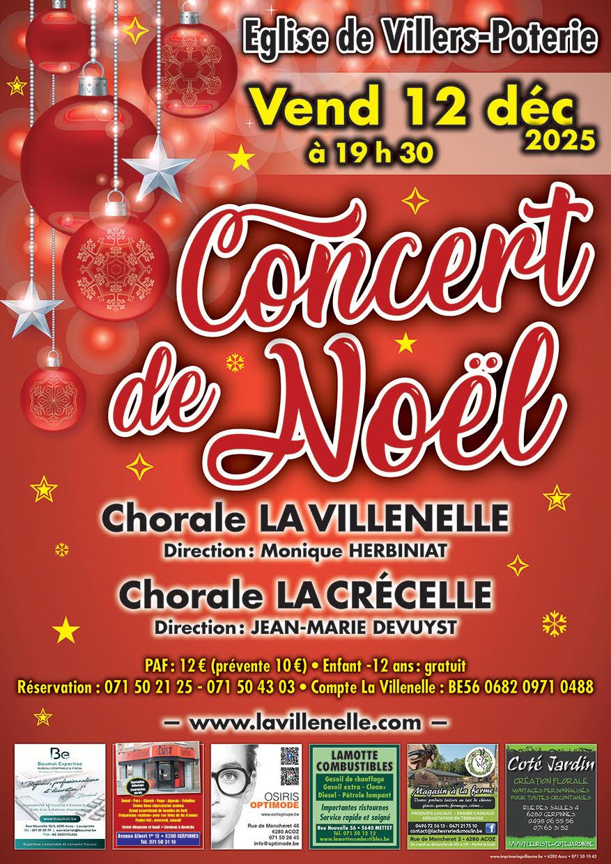 Affiche concert de Noël 2025
